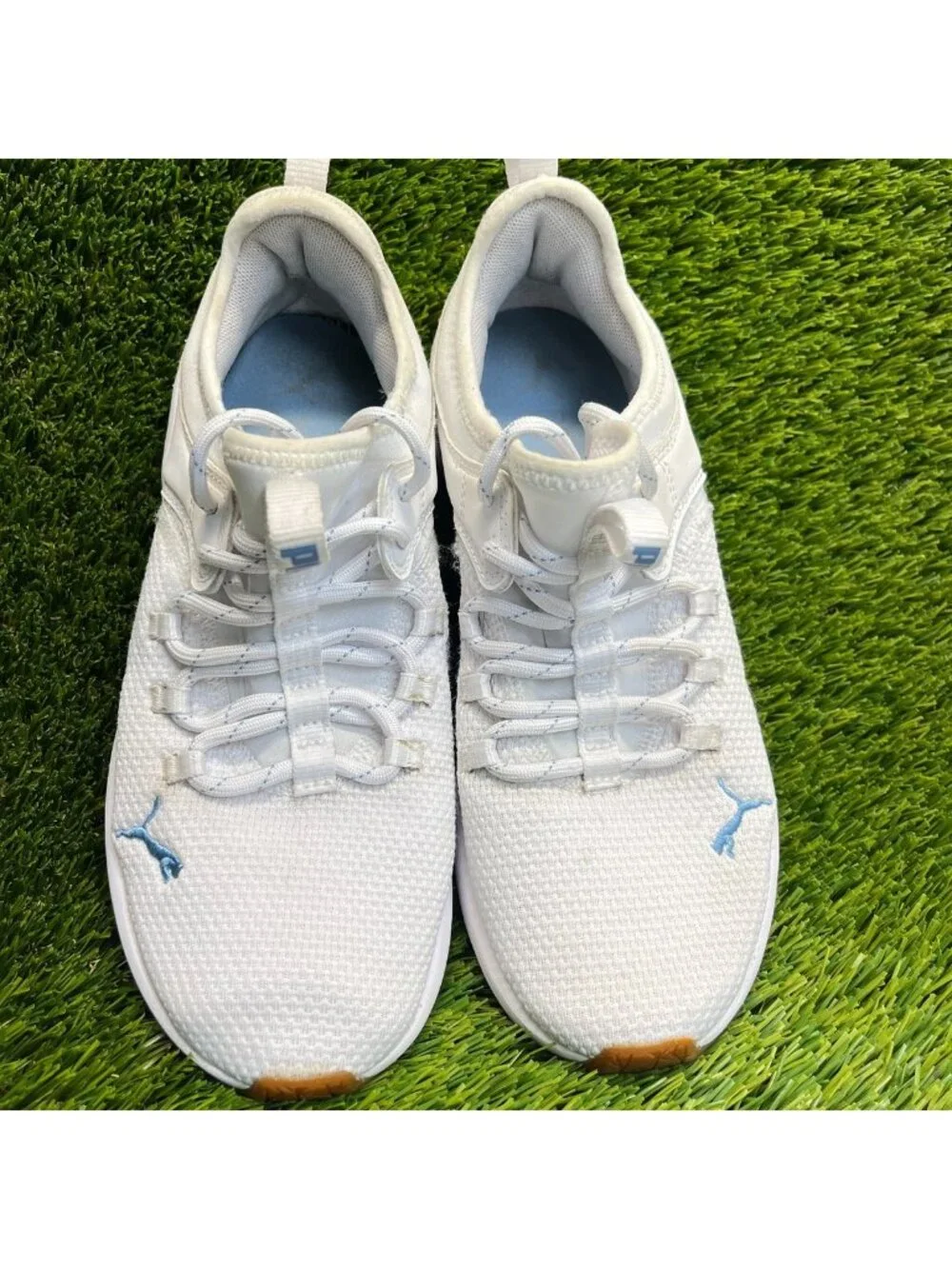 Puma Starla 2 Womens Size 8 White Blue Athletic Running Training Shoes Sneakers